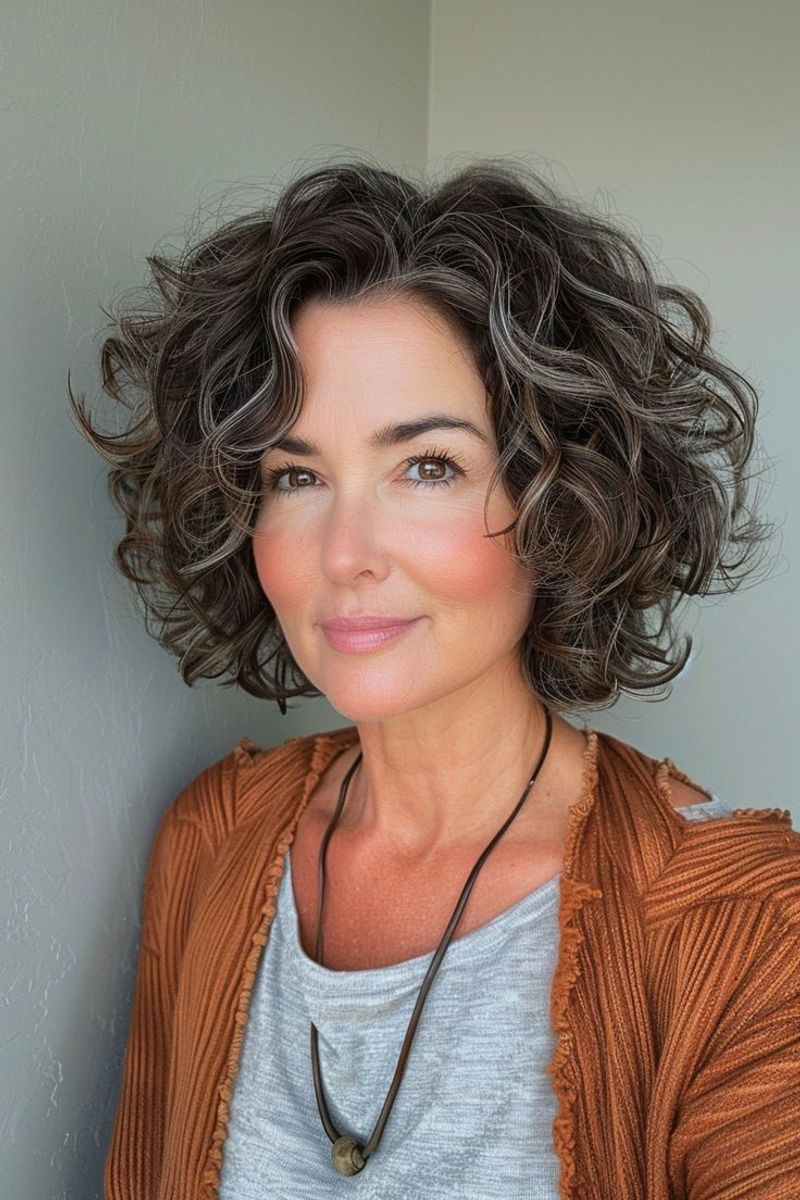 Chin-Length Bob with Curls