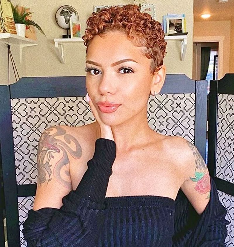 Curly Pixie Cut