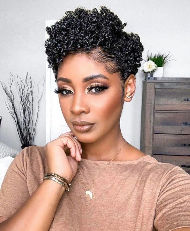 Curly Pixie Cut
