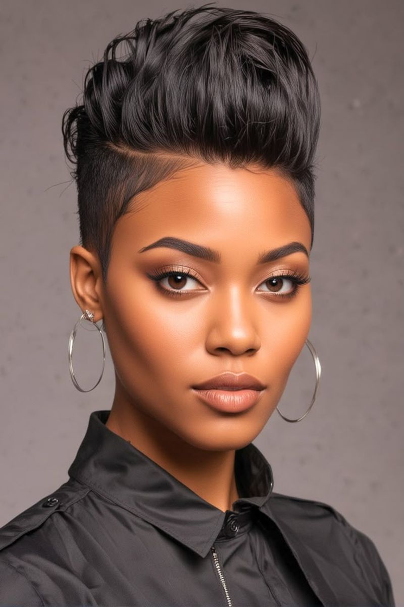Edgy Mohawk Pixie