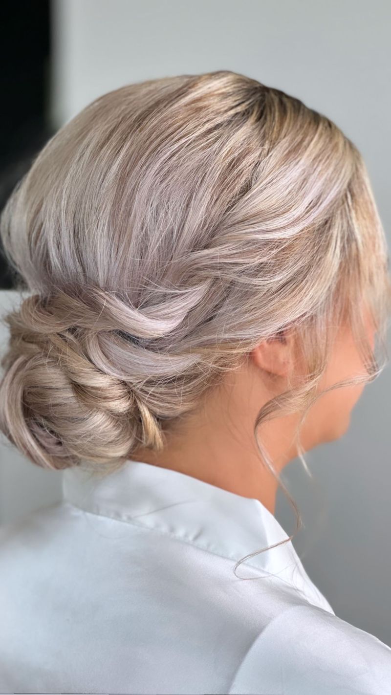 Elegant Chignon with Side Part