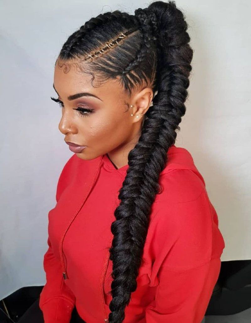 Goddess Braids with Fishtail Accents