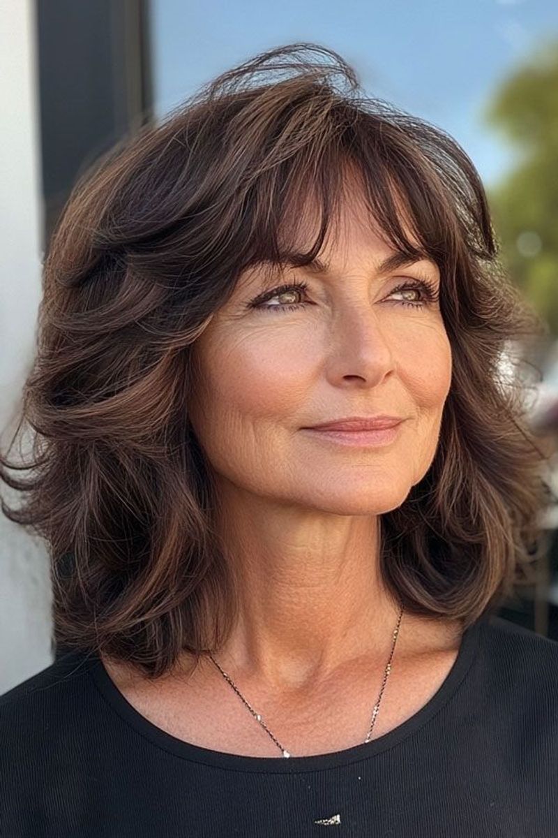 Layered Shoulder-Length Cut