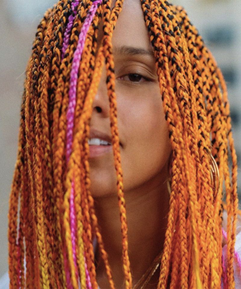 Multi-Colored Goddess Braids