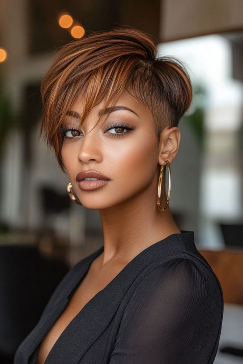 Pixie with Bold Highlights