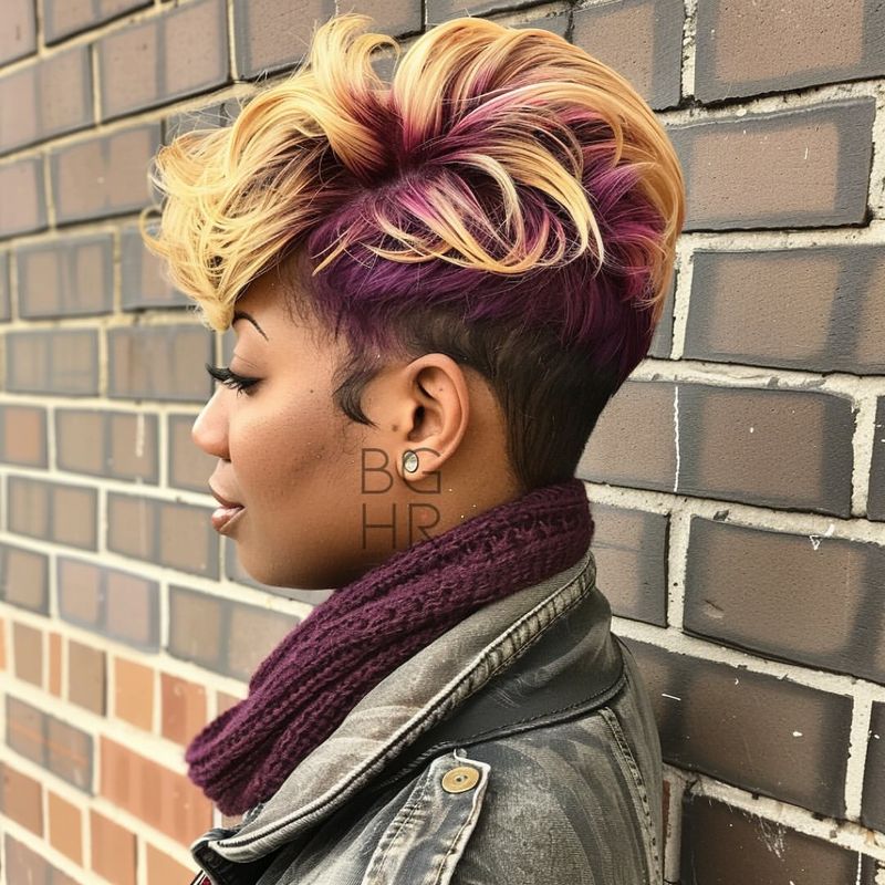 Pixie with a Pop of Color