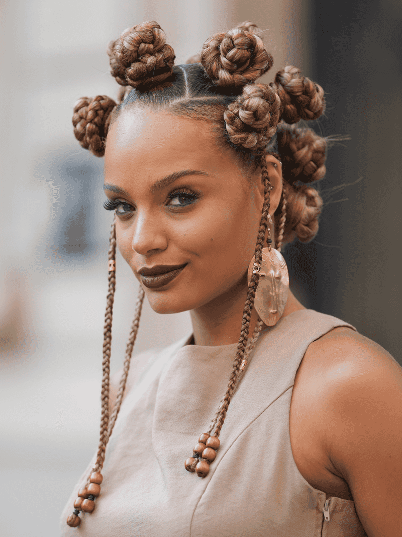 Playful Bantu Knots