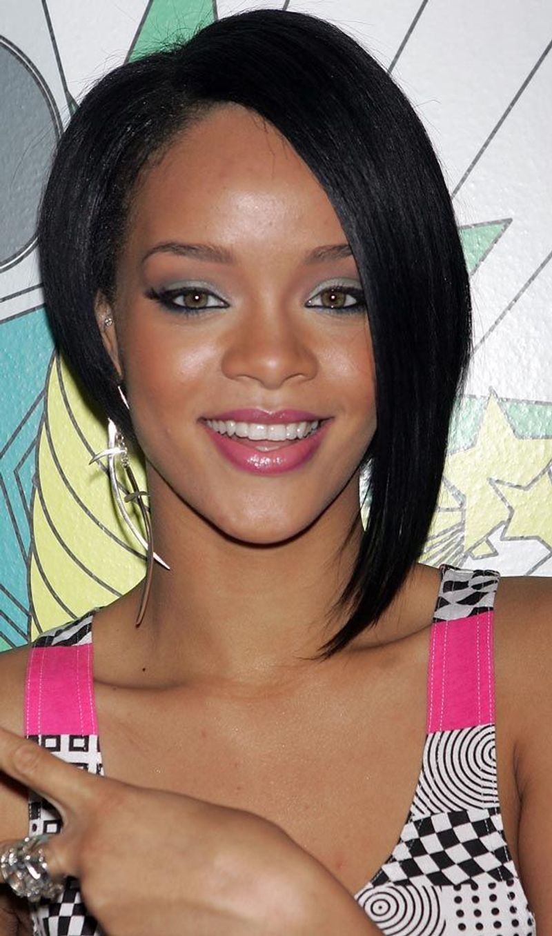 Rihanna's Asymmetrical Bob