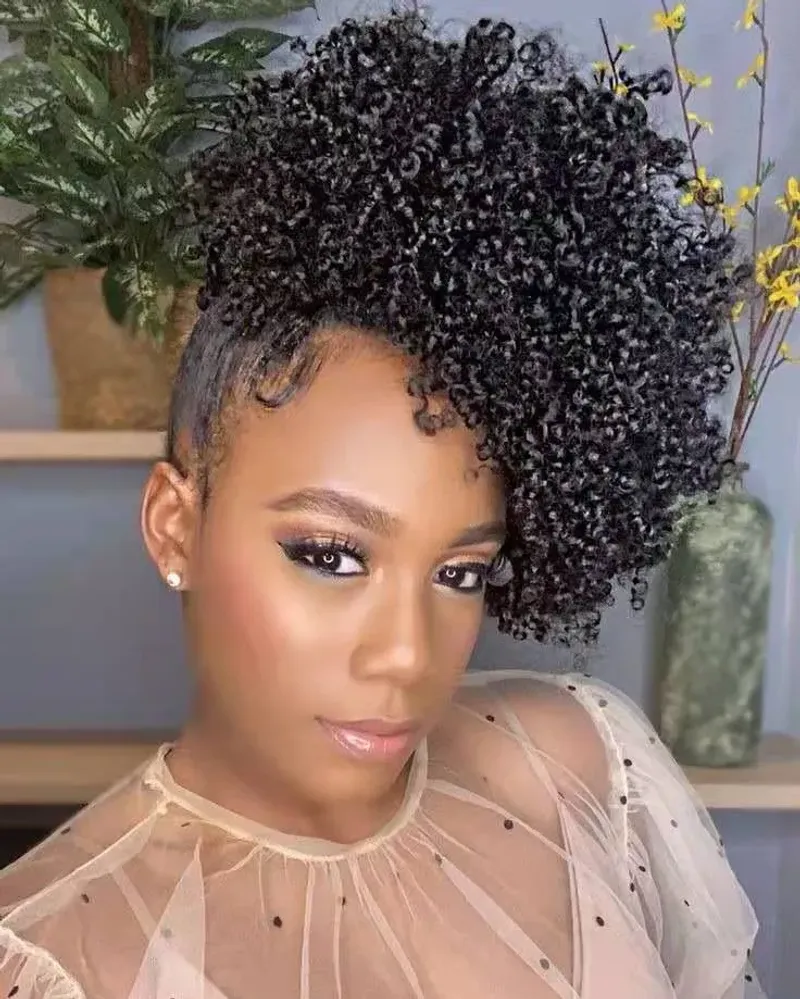 Side Parted Puff