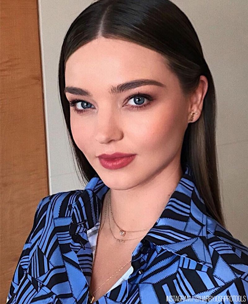 Sleek Middle Part