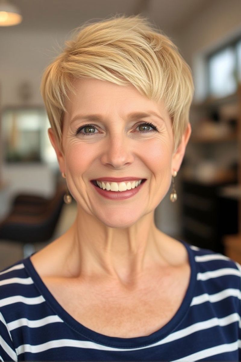 Soft Blonde Pixie