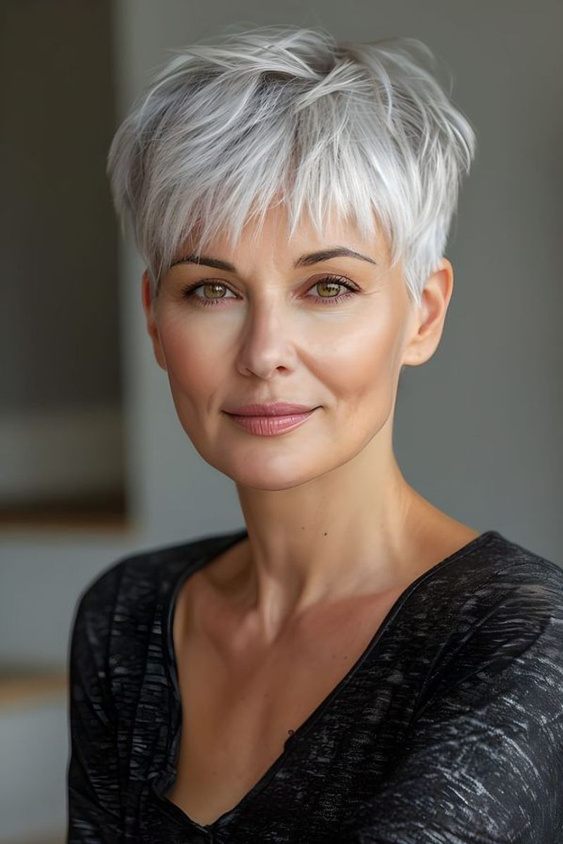 Textured Pixie with Bangs