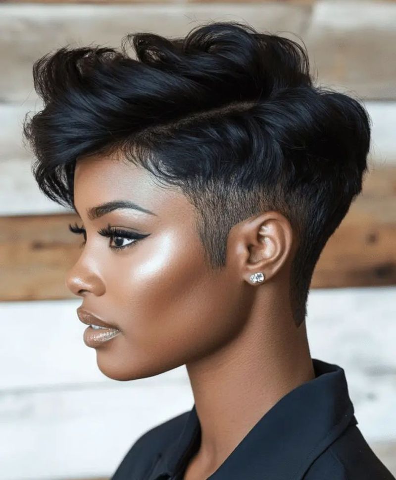 Textured Pixie with Undercut