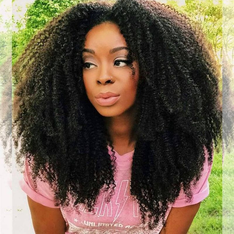 Zigzag Parted Afro