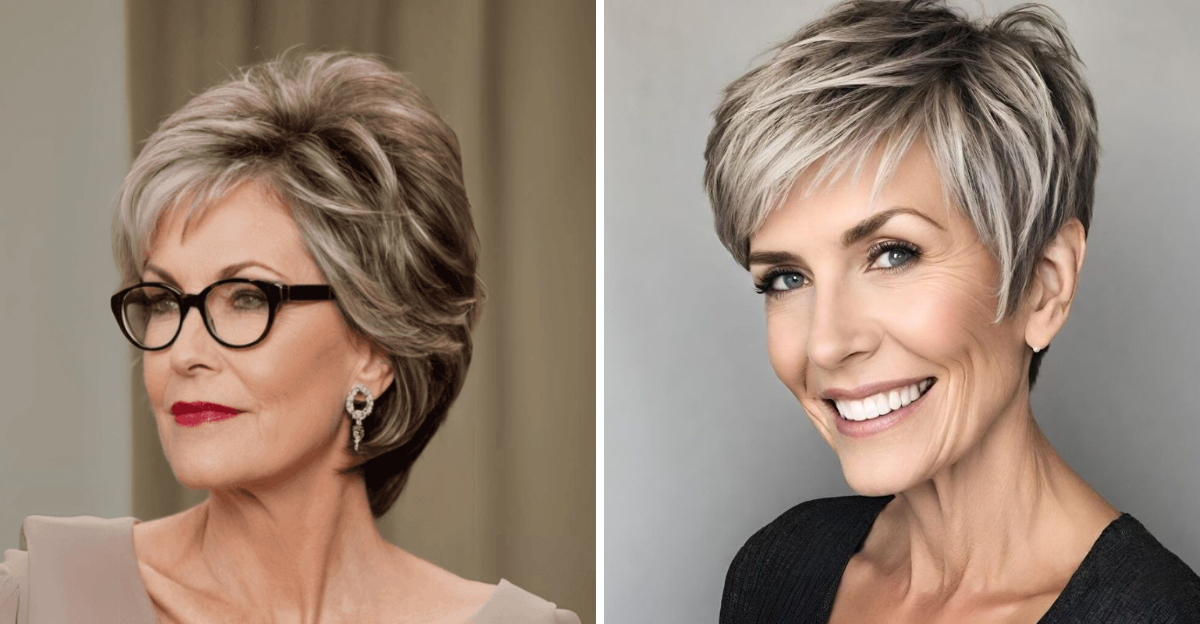 12 Gorgeous Short Hair Styles for Older Women with Diamond Faces (and 4 That Don’t Do You Any Favors)
