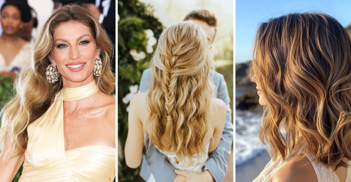 15 Early 2000s-Inspired Middle Part Beachy Waves to Try This Season