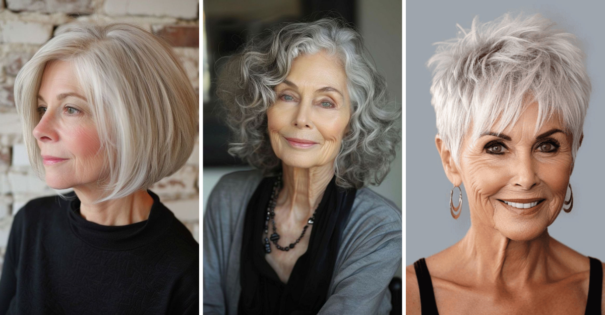 16 Hairstyles That Frame Your Face Beautifully at 70+