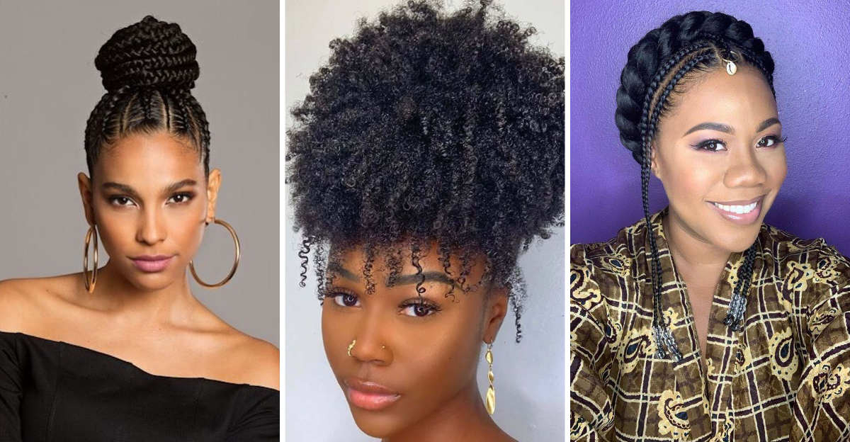 16 Updos That Work Beautifully with Natural African American Hair