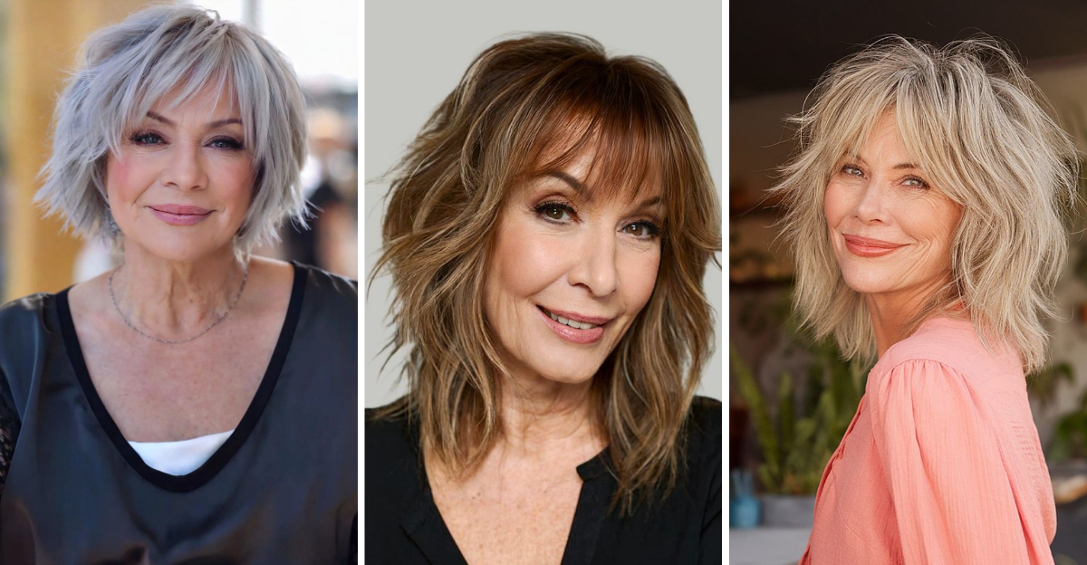18 Short Shaggy Haircuts Women Over 50