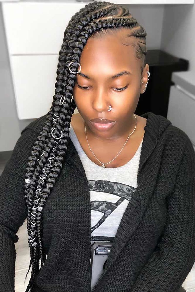 Accessorized Lemonade Braids