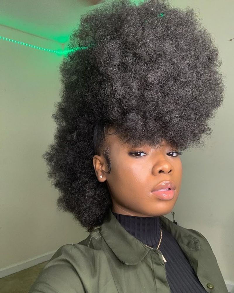 Afro Puff Mohawk