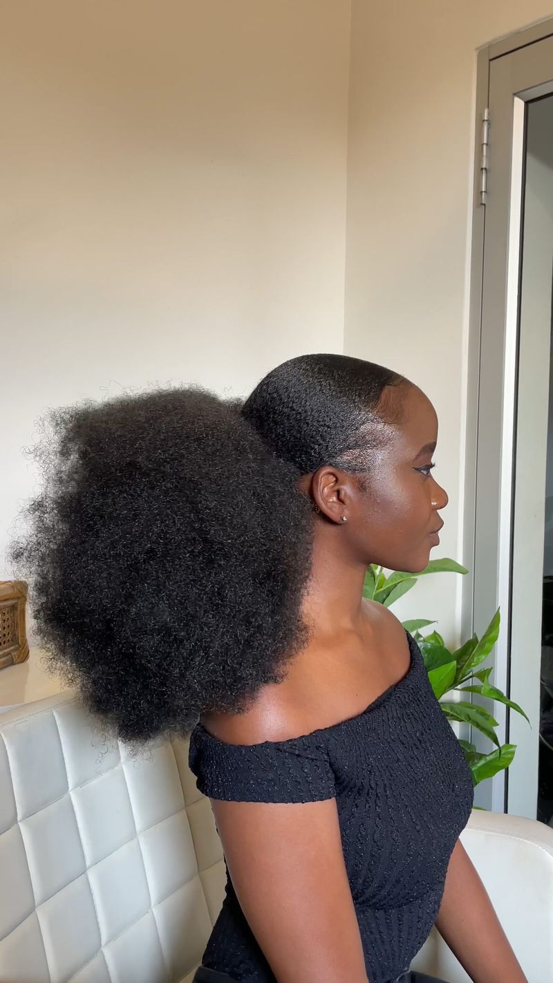 Afro Puff Ponytail
