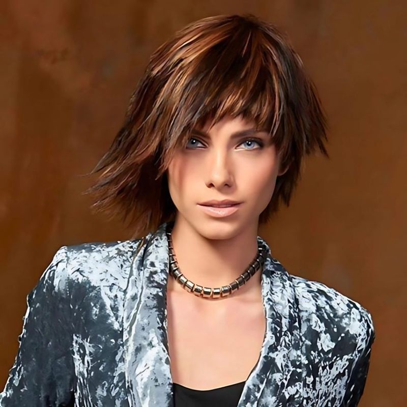 Asymmetrical Shag with Bangs