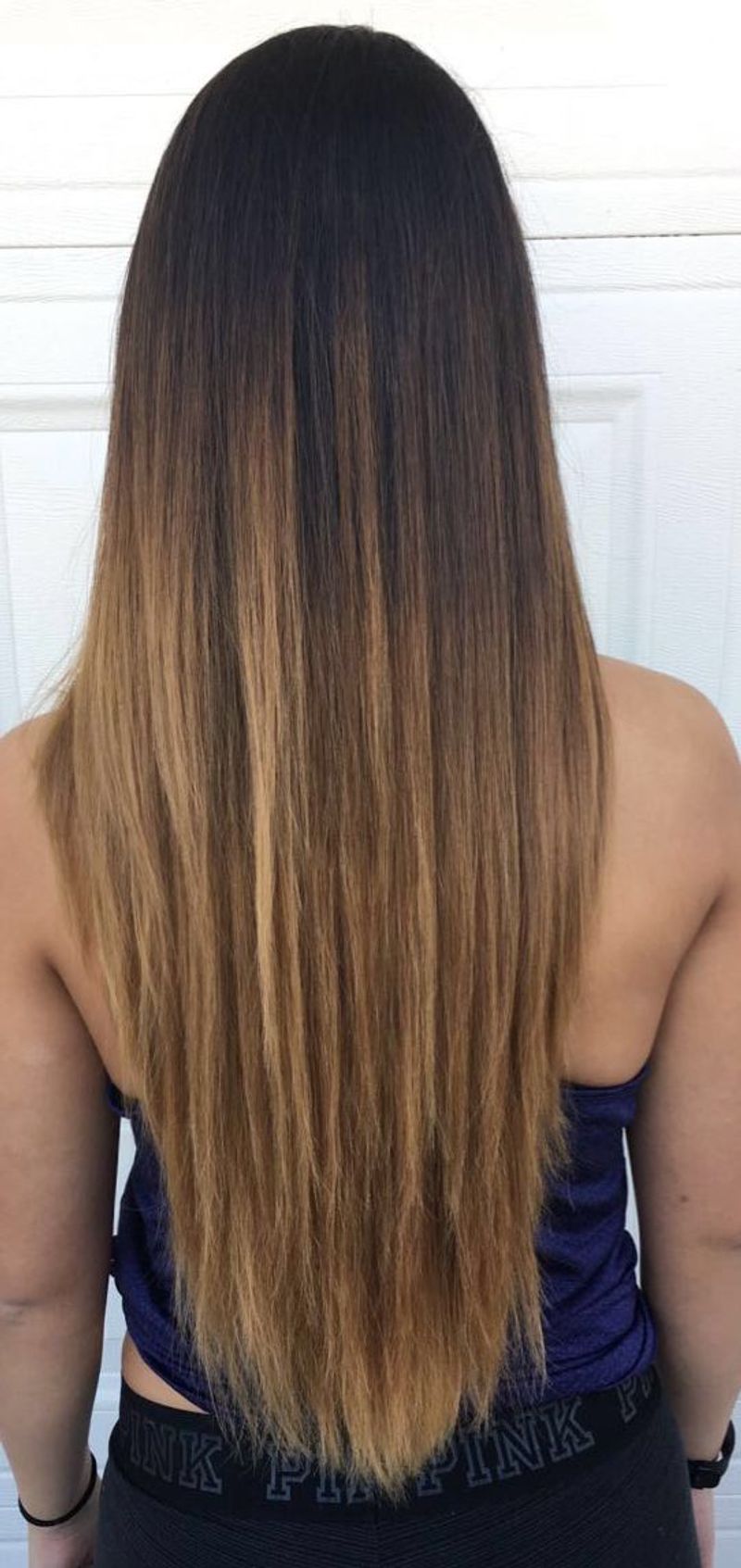 V-Cut with Ombre