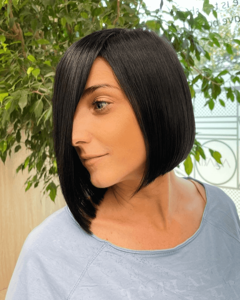 Blunt Asymmetrical Bob