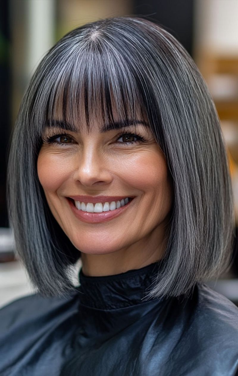 Blunt Cut with Fringe