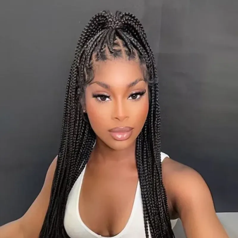 Braided Box Ponytail