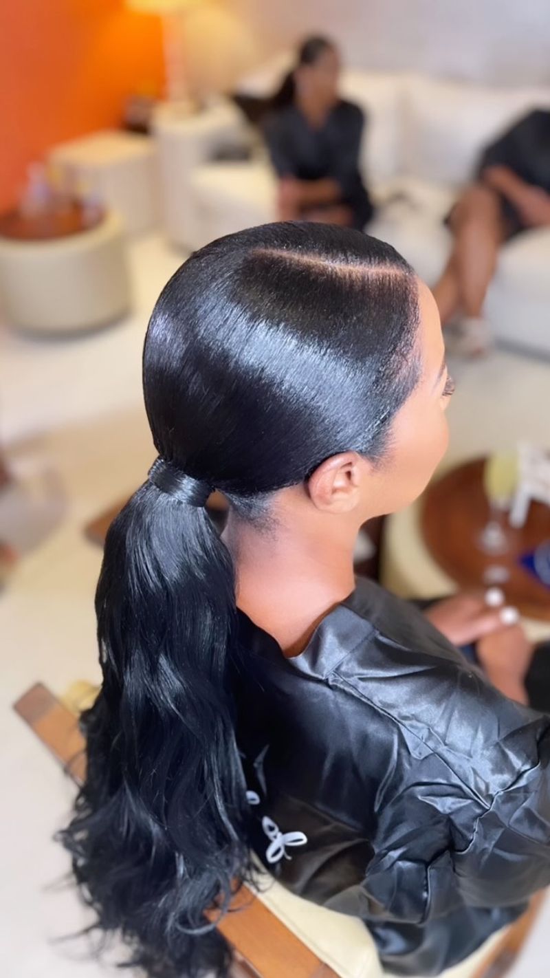 Sleek Low Ponytail
