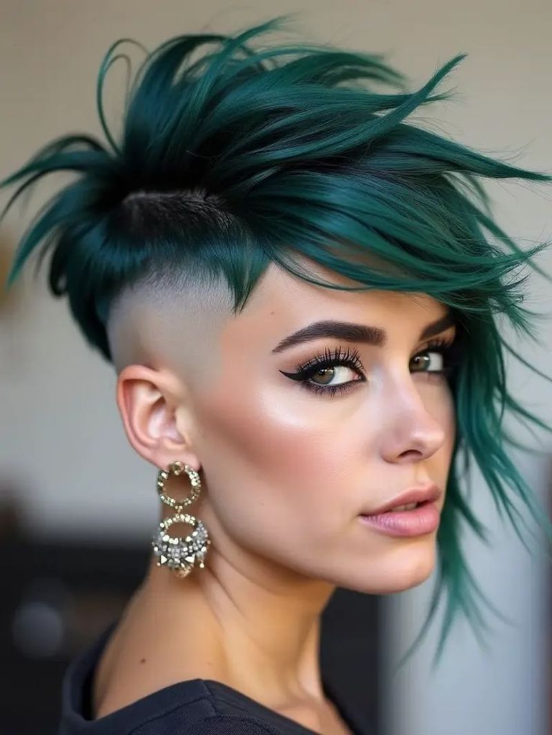 Edgy Punk Bubble Ponytail