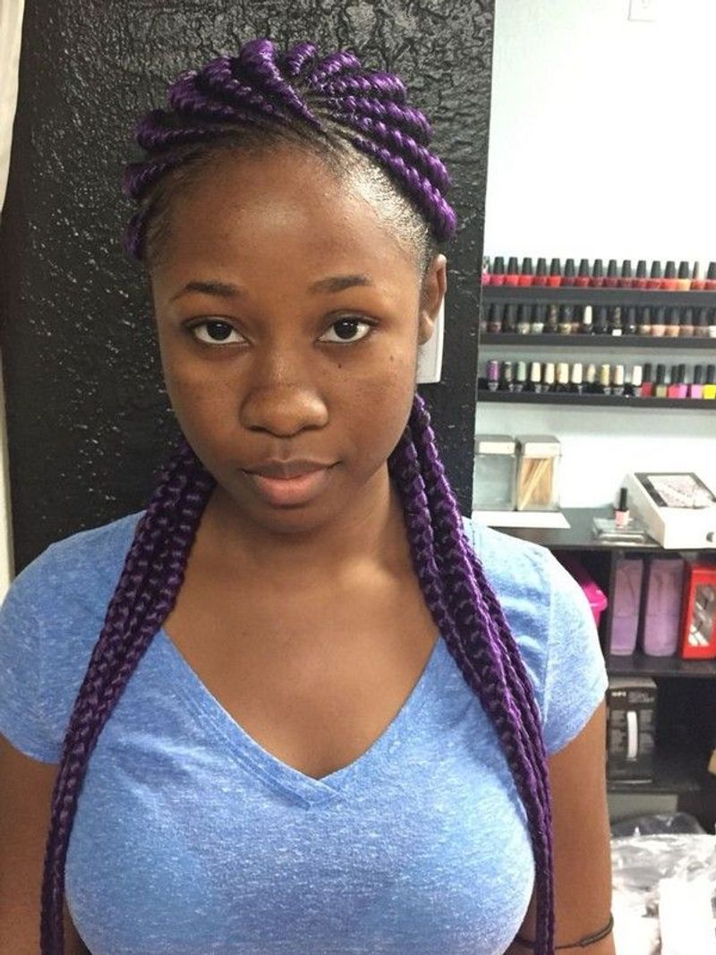 Bold Color Ghana Braids