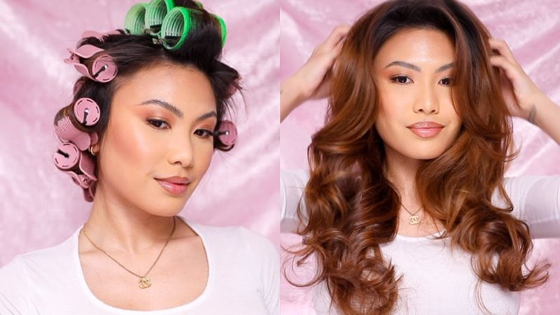 Bouncy Blow-Dry with Rollers