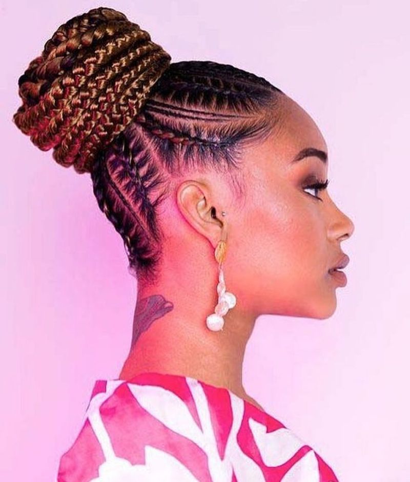 Braided Bun Lemonade Braids