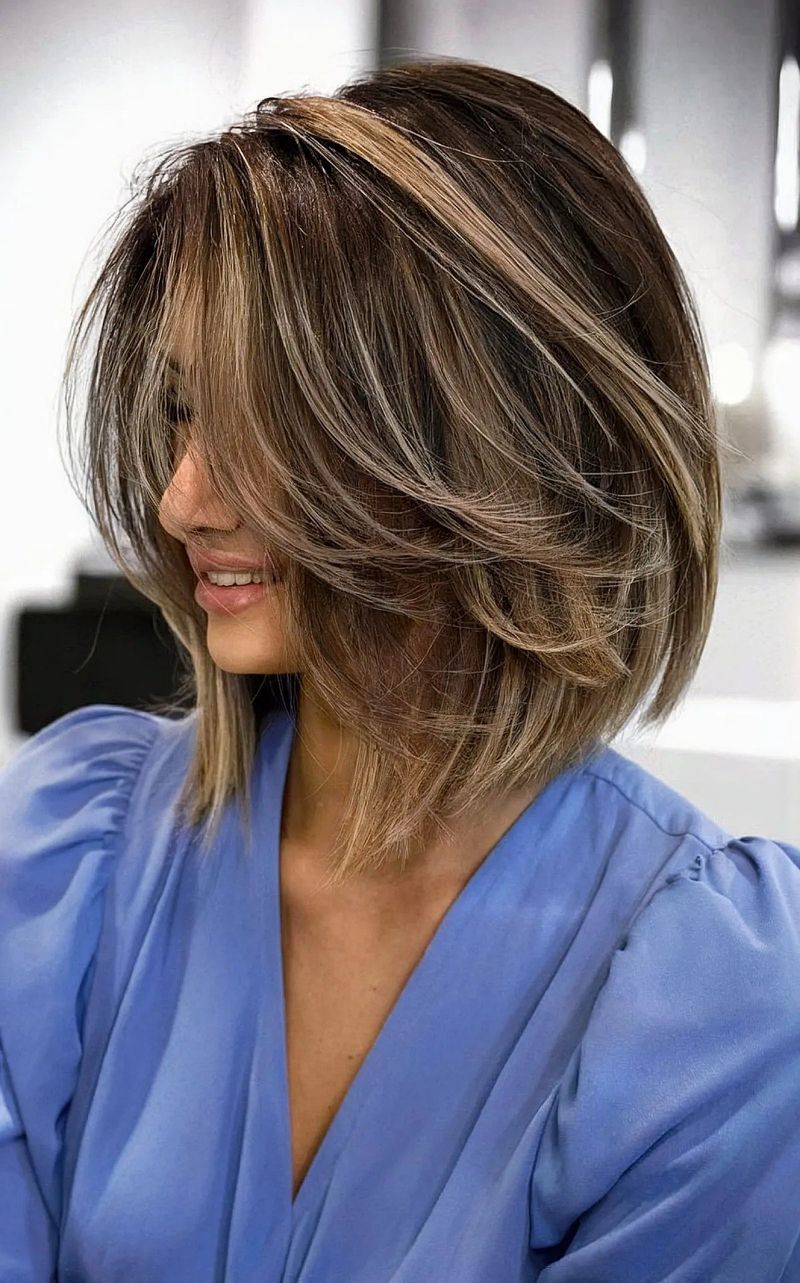 Butterfly Bob with Highlights
