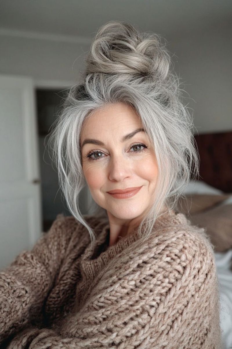 Voluminous Crown Bun