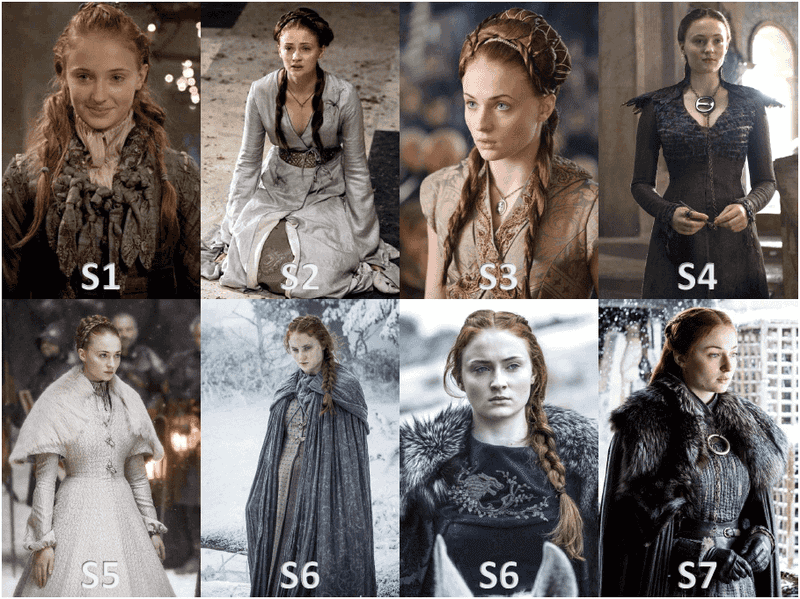 Sansa Stark's Evolving Style