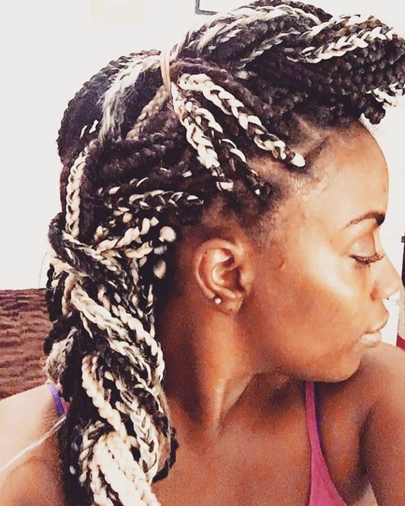 Funky Mohawk Braids