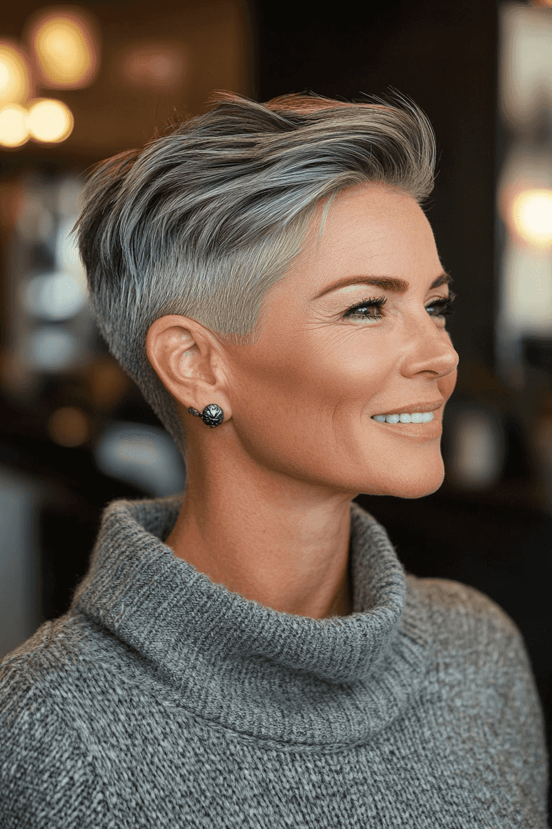 Chic Gray Undercut