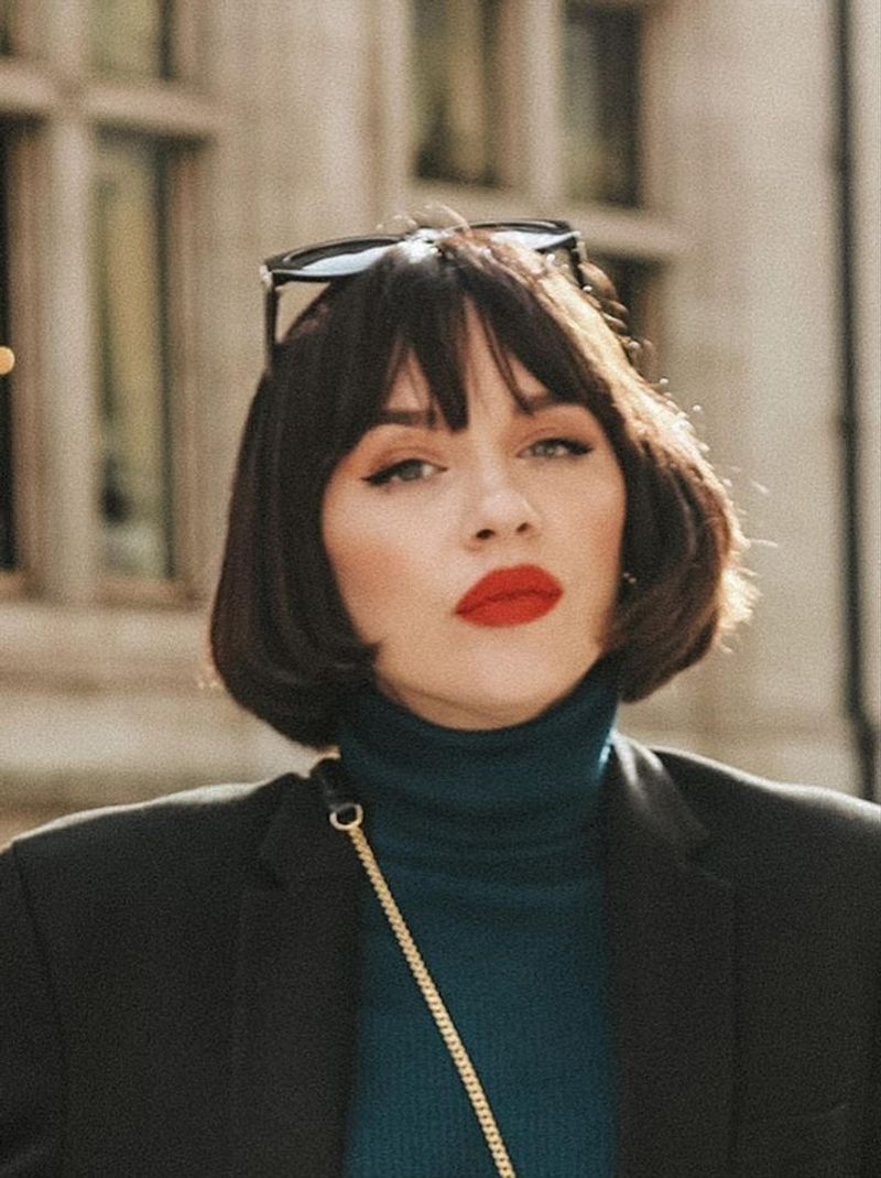 Chic Italian Fringe Bob