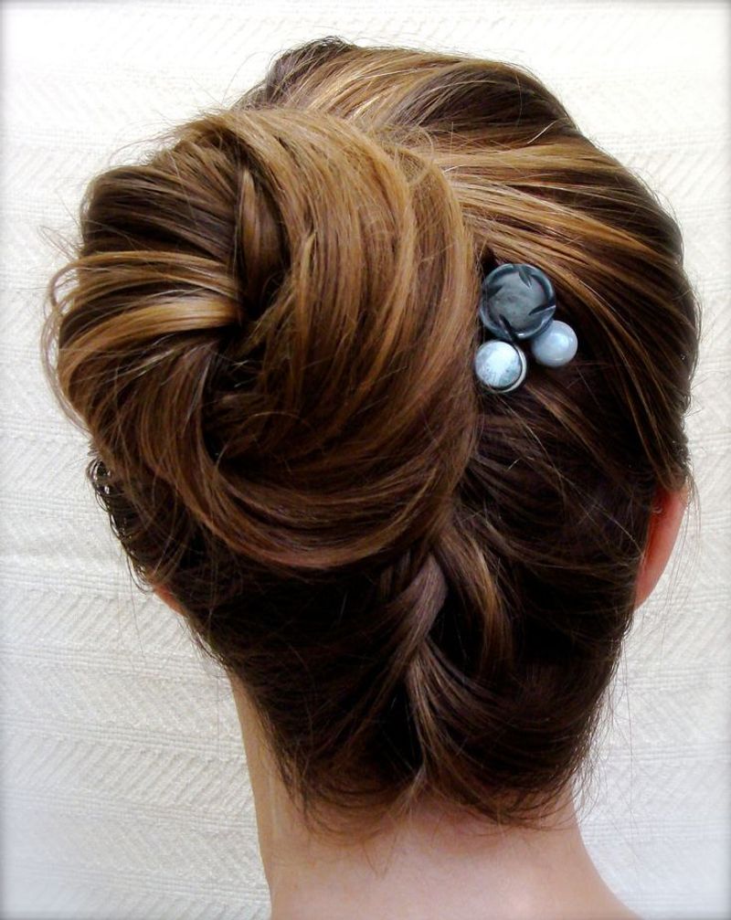 Chic Updo with Bobby Pins