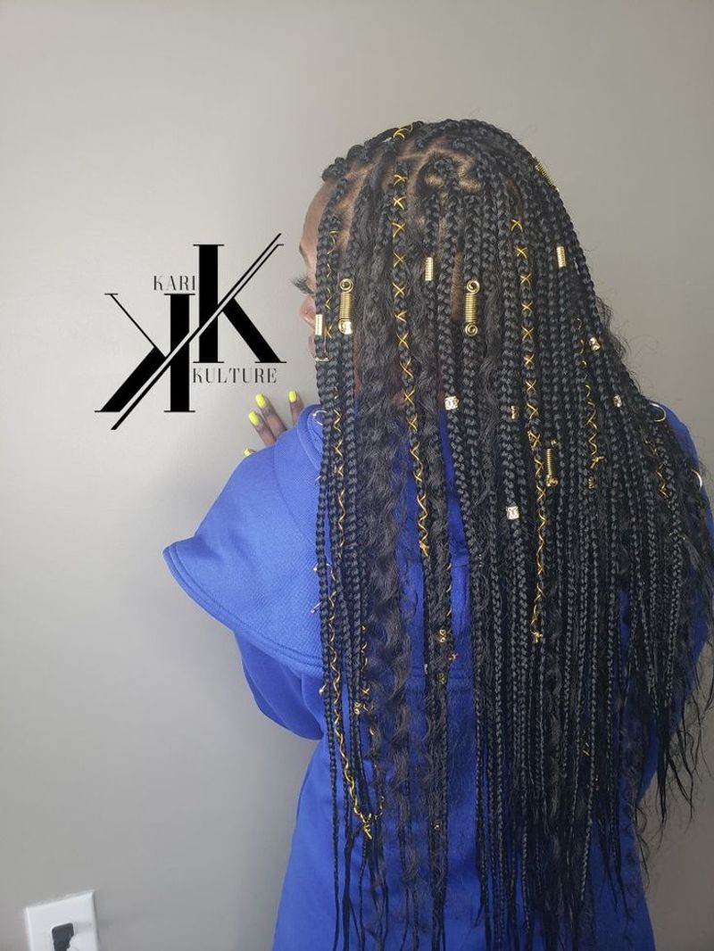 Goddess Braids with Accessories