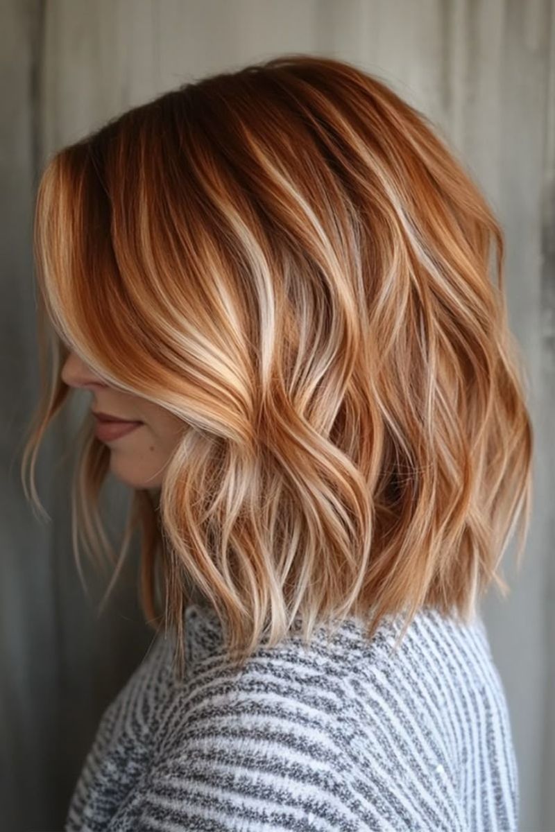 Textured Bob with Highlights