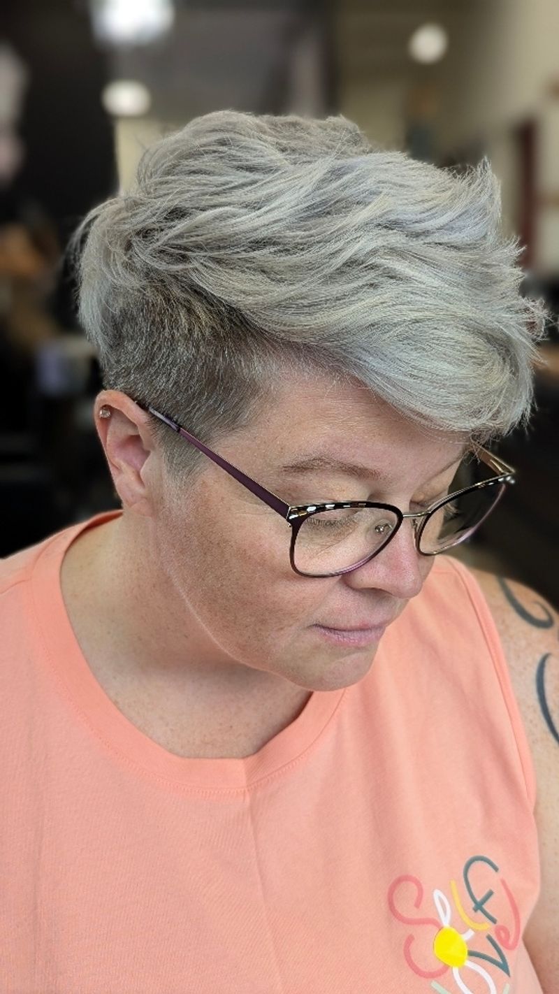 Textured Pixie with Undercut