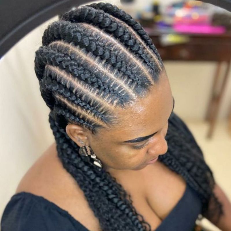 Classic Straight-Back Ghana Braids