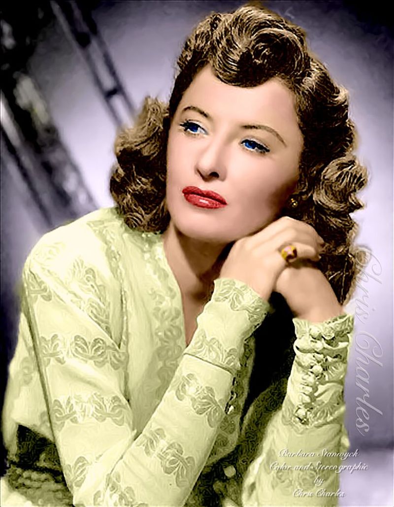 Barbara Stanwyck’s Polished Curls
