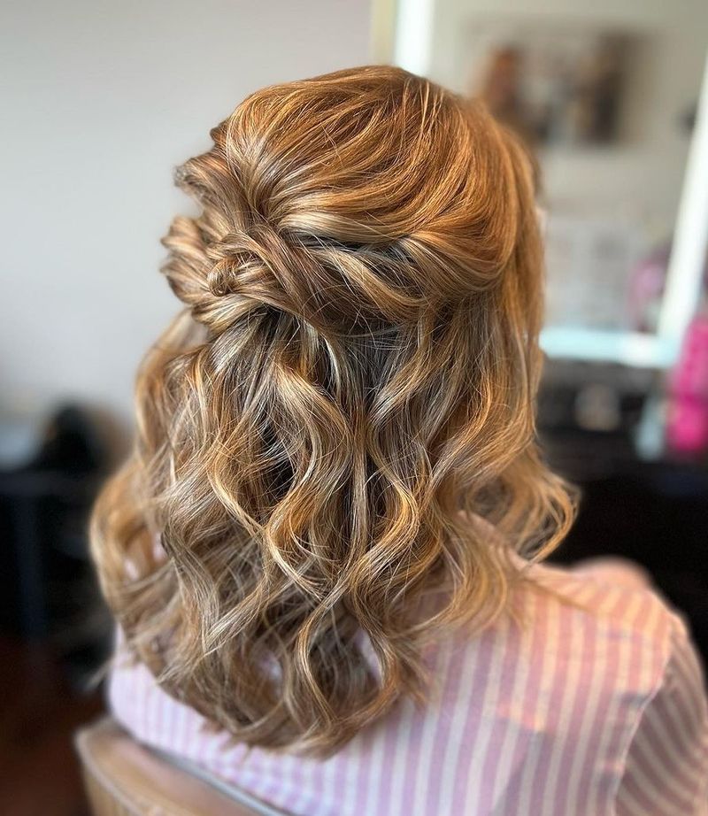 Half-Up Twisted Crown
