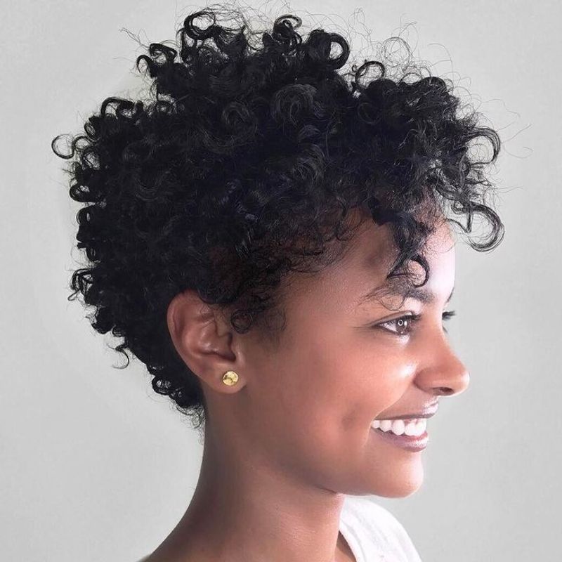 Curly Asymmetrical Afro